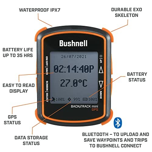 Micro USB charging device with orange and black design.