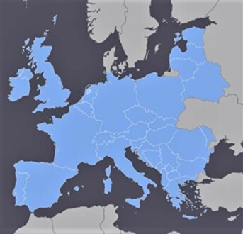 Europe GPS Map 2025