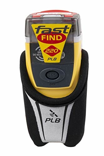 Fast Find 220 PLB emergency locator device with protective case