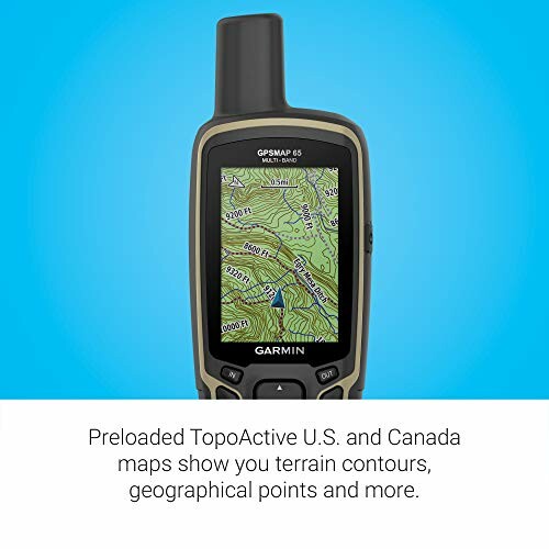 Garmin GPSMAP 65s with topographic map display