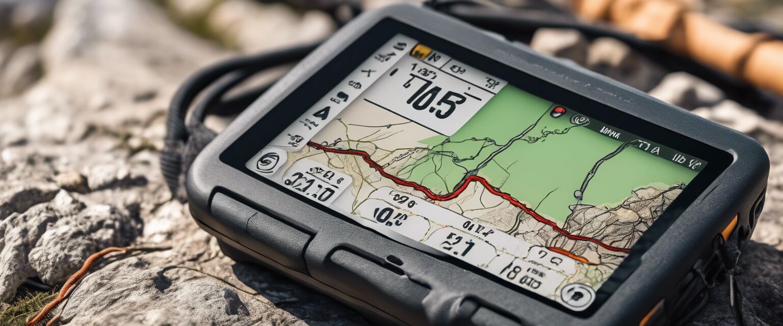 Hiking GPS device with features