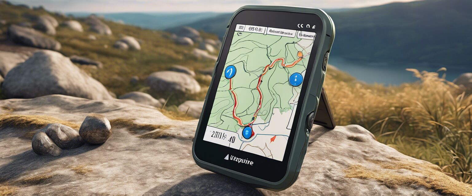 Hiking GPS with mapping software