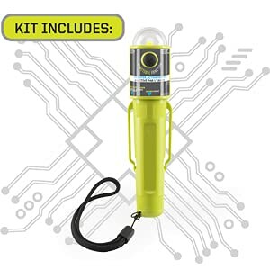 Safety tool with wrist strap and circuit background